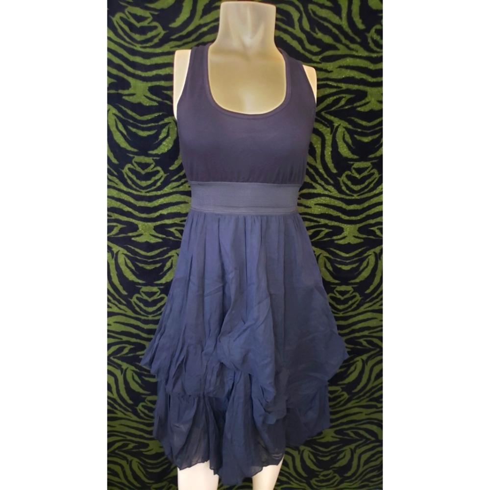 Racerback gathered dress